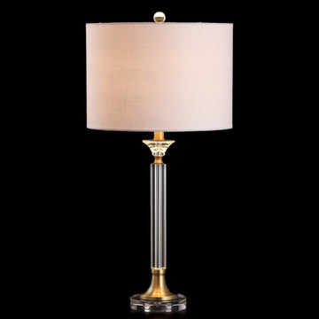 Mark 28" Crystal/Metal LED Table Lamp - JONATHAN Y